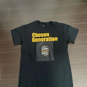 Gildan Black Tee with Yellow Graphic chosen generation - unisex - S-M-L-Xl